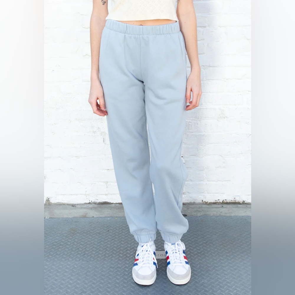 Excellent condition! Light blue Brandy Melville Rosa sweatpants. Sold out!